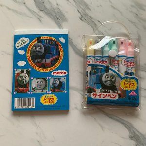 Vintage 1992 Thomas the tank engine note + marker set made in japan bran…